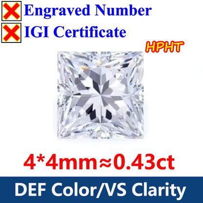 GH Color Oval HPHT Lab Grown Diamond No IGI Certificate 3EX DEF Color VS Clarity Pear CVD Lab Grown Diamond Gems