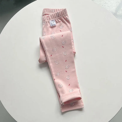 Girls Legging Autumn Winter Pants For Kids Thick Cotton Elastic Children Pants Versatile Slim Toddler Tights Baby Teen Clothing