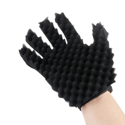 Afro Curly Hair Comb Barbershop Curling Net Comb Insert Comb Black Men Hair Curling Sponge Salon Hairdressing Styling Tools Set