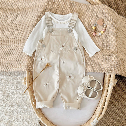 Newborn Baby Rompers Fashion Embroidery Sleeveless Knitting Infant Kids Boys Girls Strap Jumpsuits Clothes Summer Toddler Wear