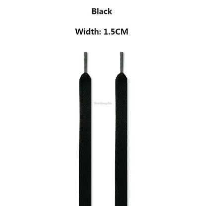 1PAIR Flat Shoelaces for Sneakers Shoe laces Luxury Brand Shoelace  Width 1.5cm/2cm/3cm Length 120/140/160cm Shoe Accessories