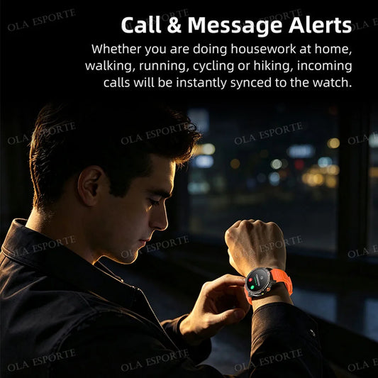 T-RX4 Outdoor Smart Watch GPS Tracking 1200Mah ECG Health Monitoring LED Flashlight Sports 10ATM Waterproof Smartwatch Men HT30