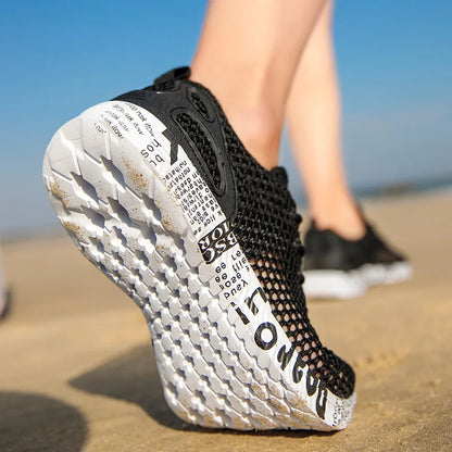 Men Aqua Shoes Summer Breathable Trekking Wading Beach Shoes Quick Drying Outdoor Fishing Wading Shoes Male Water Sneakers Light
