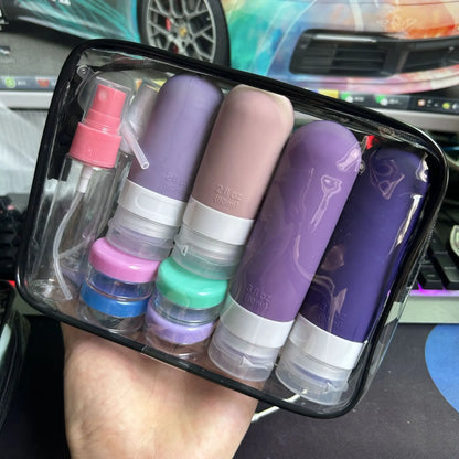 16 Pack Leak Proof Travel Bottle Set Made Of Silicone - TSA-Approved Containers For Toiletries And Conditioner