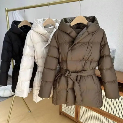 Women's Winter Parka Coat 2026 High-grade Warm Hooded Ladies Outerweat Fashion Loose Temperament Lady Short Down Cotton Jacket