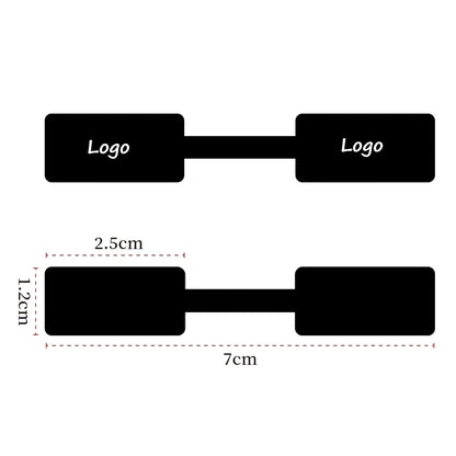 100pcs Square Head Bracelet Ring Logo Lable Custom Price Tag For Jewelry Display Making Packaging Accessories Finding Wholesale