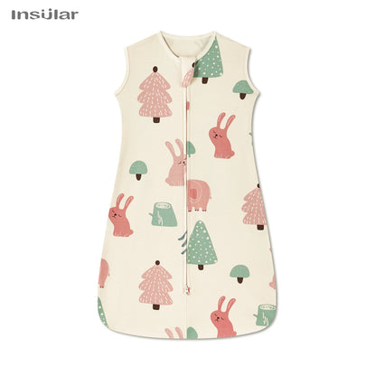 Sleeveless Vest Baby Sleeping Bag Cotton Thin Breathable Pajamas Anti-Kicking Cocoon for Newborn Envelope Sleep Sack Bedding