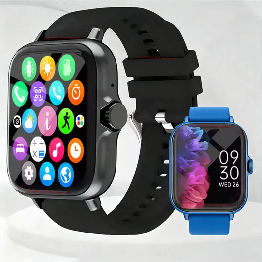 Men Women Smart Watch 2.01'' Waterproof Fitness Sport Watch Answer Call Sleep Sport Pedometer Information Alerts Smartwatch Ht30