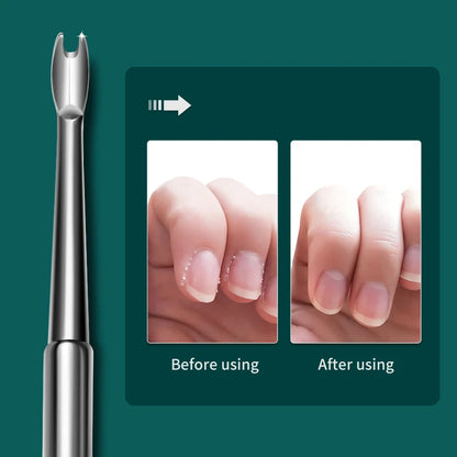MR.GREEN Cuticle Pusher Dead Skin Pusher  Stainless Steel Nail Art Manicure Tools Nail Polish Peeler Scraper