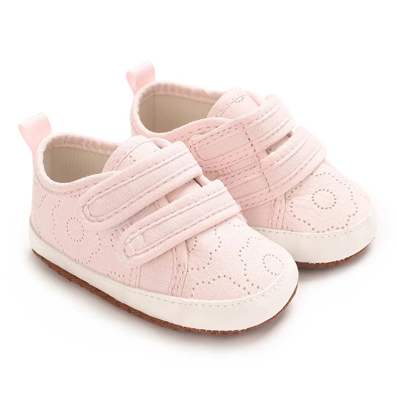 Baby Learning Walk Shoes, Cute Printed & Bow Sneakers, Soft Sole Casual Footwear for Infants 0-18M