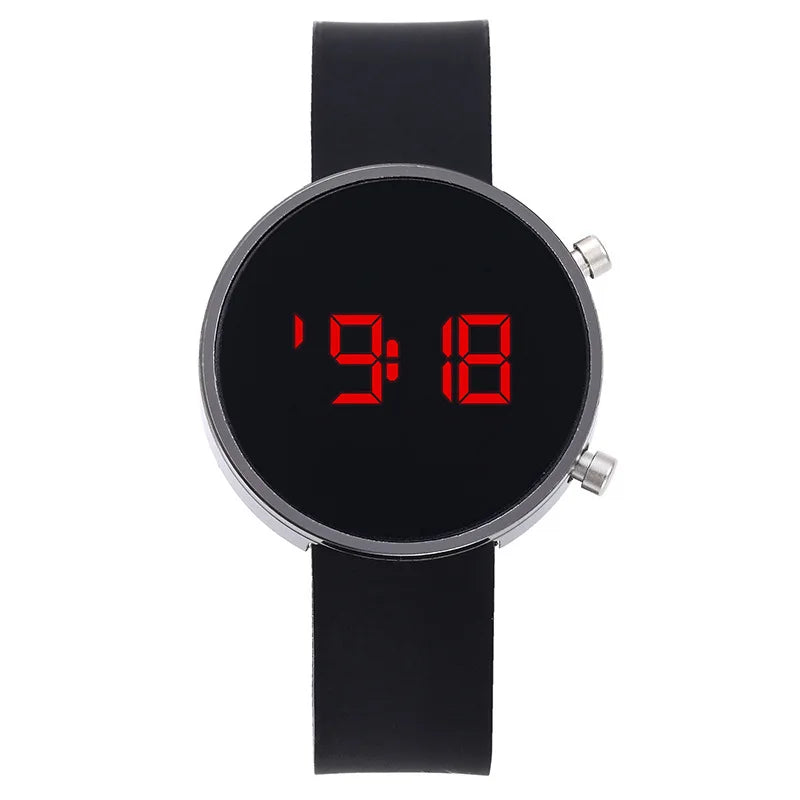 Fashion Digital Watch for Men Women Kids Simple Sports LED Watch Silicone Watchband Multi-color Casual Ladies Watch Reloj Mujer