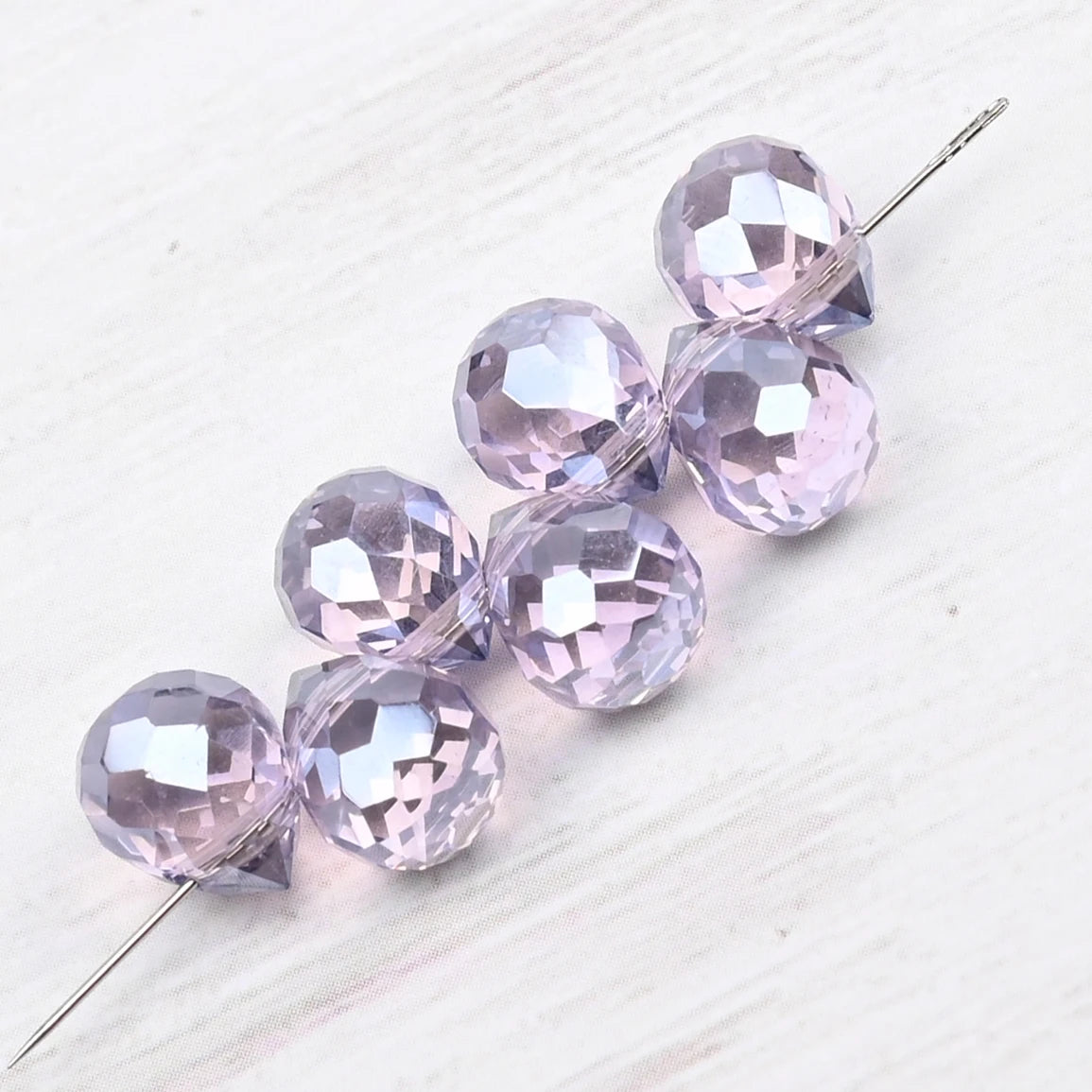 10*8mm Czech Crystal Waterdrop Beads Shiny Faceted Glass Strawberry Beads for Jewelry Making Needlework DIY Handmade Accessories