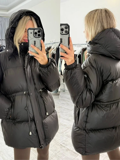 Women's Hooded Drawstring-Waist Jacket