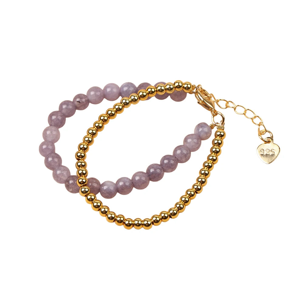 Kawaii Trendy Natural Stone Bead Bracelet Baby Girls Lobster Clasp Accessories Girls Yoga Christmas Wedding Gift Jewelry Charm