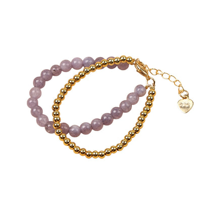 Kawaii Trendy Natural Stone Bead Bracelet Baby Girls Lobster Clasp Accessories Girls Yoga Christmas Wedding Gift Jewelry Charm