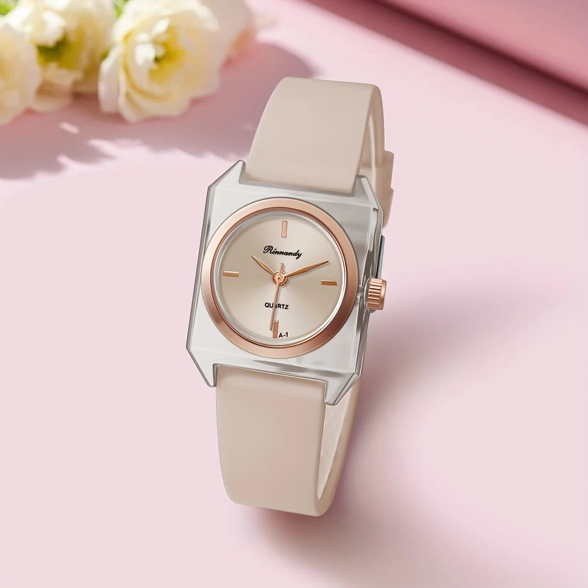 Fashion Rectangle Women Quartz Watch Simple Silicone Band Ladies Wristwatch for Girls Students Reloj Mujer