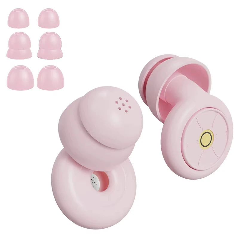 Earplugs For Sleeping Noise Cancelling 50db,Reusable Silicone Earplugs Strong Sound Insulation,Multiple Sizes Of Ear Caps,Unisex