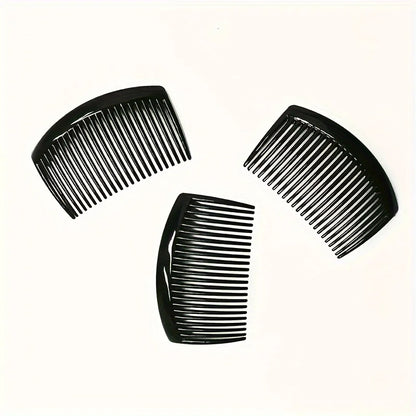 3pcs Fashionable French Style23Toothed Comb - Anti-slip and Durable ABS Plastic, Suitable for All Hair Types