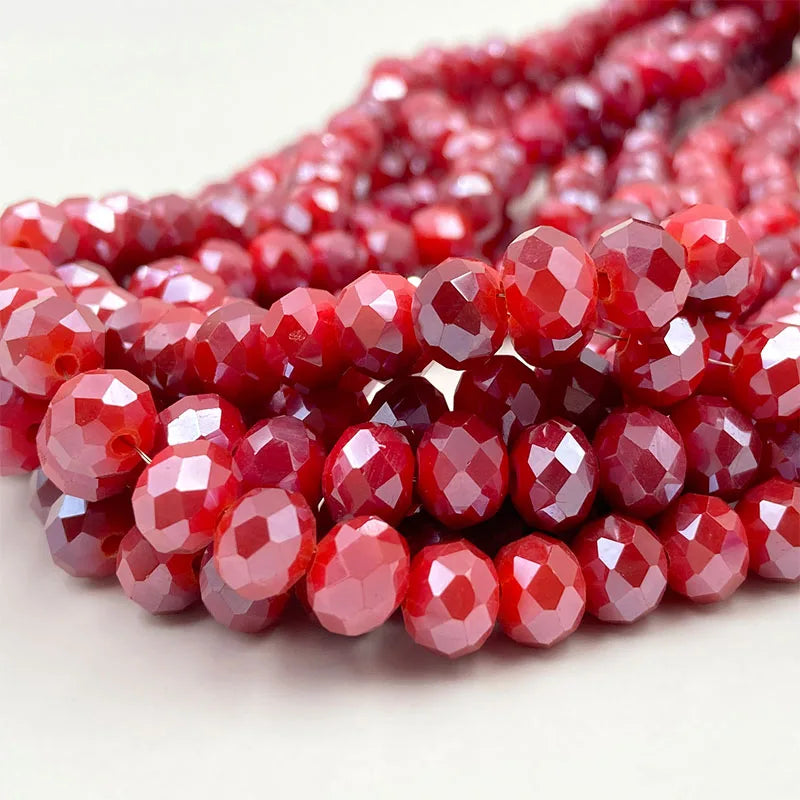 Colorful 2/3/4/6/8/10mm Austria Faceted Crystal Glass Beads For Jewelry Making DIY Accessories