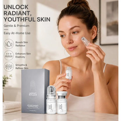 0.25MM Radiant Flawless Skin Micro Infusion Serum Kit Deeper Absorption Collagen Boost Brightening At Home Skincare