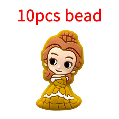 10pcs Silicone Cartoon Bead Baby Pacifier Bead Pacifier Chain Accessories Ornaments