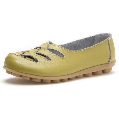Women Shoes Summer Slip On Leather Casual Shoes Woman 2026 Loafers Women's Ballet Flats Women Moccasins Flat Shoes Female