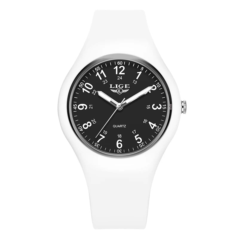 2026 LIGE Simple Mens Watches For Women Fashion Casual Quartz Wristwatches Waterproof Luminous Silicone Watch Ladies Gifts Reloj