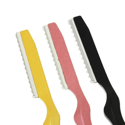 Meisha 1pcs Sharp Hair Thinning Razors 10pcs Blades Steel 440C Hair Removal Cut Knife Hairdressing Tools Home DIY Razors C0001A