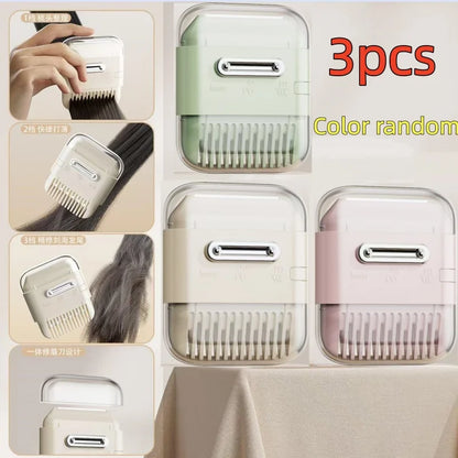 3/2/1 Piece Set of Multifunctional Two-In-One Hair Trimming Tools for Girls, Specifically for Trimming Split Ends and Fine Hair, Hair Styling Comb, Hair Thinning Tool, Suitable for Women's Home Haircuts and Trimming Hair Ends