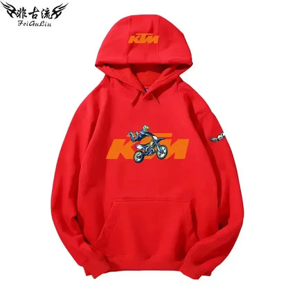 KTM Tout-terrain Pour Motos Lourdes Veste Pour Passionnés De Moto Sweat À Capuche Pour Hommes