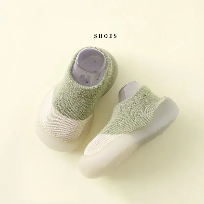 Baby Socks Shoes Infant Color Matching Cute Kids Boys Shoes Doll Soft Soled Child Floor Sneaker BeBe Toddler Girls First Walkers
