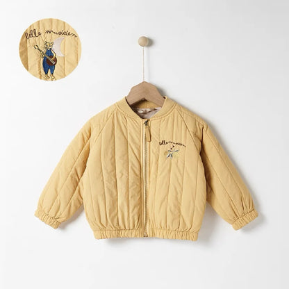 1-6Y Kids Clothing Spring Thickened Down Cotton Girl Jacket Baby Children Warm Coat Toddler Kids Outwear Children Clothes Winter