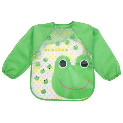 0-4 Years Baby Bibs Waterproof Kid Eating Clothing Children's Long Sleeves Feeding Smock Bib Baby Apron Bandana Bibs Clothes