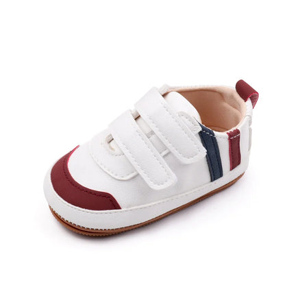 Baby Shoes Soft PU PVC High Quality Anti-slip Sole Newborn Toddler Prewalking Sneaker Spring and Autumn Style 2024 New  BXC3223