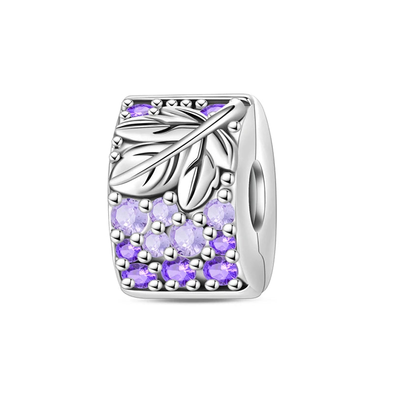 Original 925 Sterling Silver Clip Charm Inlaid Zircon Cat Butterfly Charm Silicone Spacer Beads For Women Bracelet DIY Jewelry