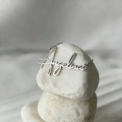 Personalized Name Necklaces For Women Fashion Jewelry Stainless Steel Custom Nameplate Dainty Necklace Gifts For Her