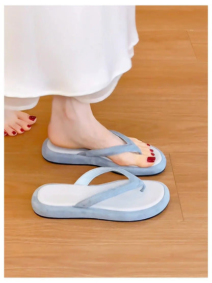 Women's Toe-Post Flat Sandals in Colour Options