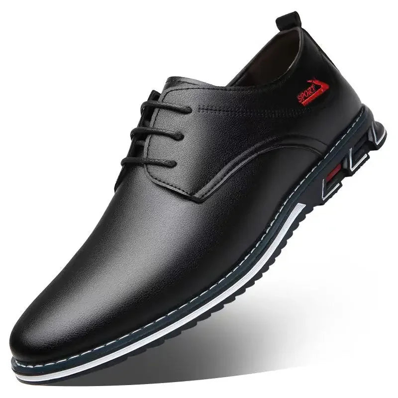 Fashion Black Dress Shoes Mens Business Leather Oxford Social Luxury Shoes Prom Casual Footwear big size 48 49 50 51 52 53