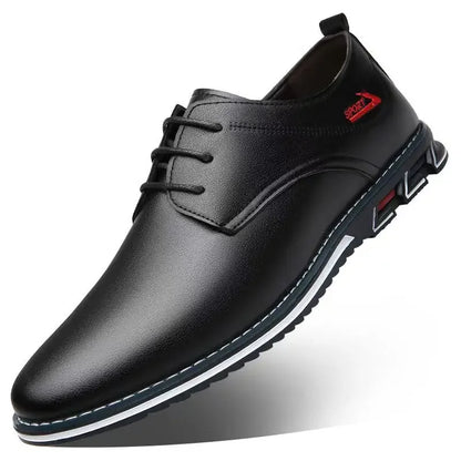 Fashion Black Dress Shoes Mens Business Leather Oxford Social Luxury Shoes Prom Casual Footwear big size 48 49 50 51 52 53