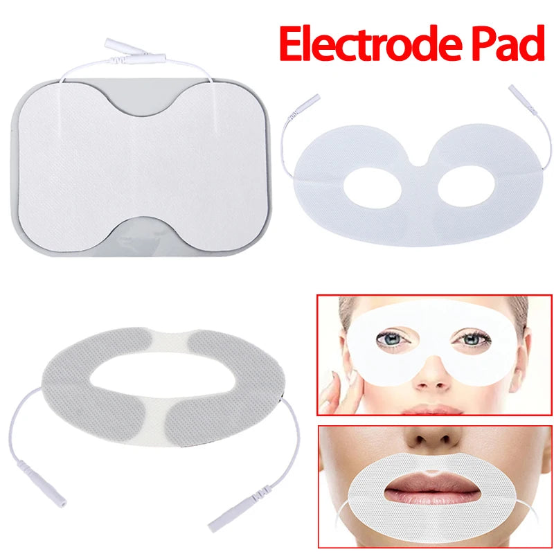 Eyes/Lips/Waist Electrode Pad Non Woven Fabric Replacement Electrode Patch Accessory for Pulse Massager Electrode Pad