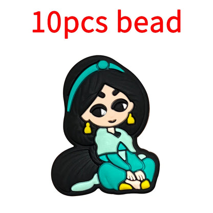 10pcs Silicone Cartoon Bead Baby Pacifier Bead Pacifier Chain Accessories Ornaments