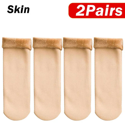 5Pairs Women Winter Thicken Warm Short Socks Boots Home Floor Mujer Thermal Cashmere Wool Socks Nylon Snow Velvet