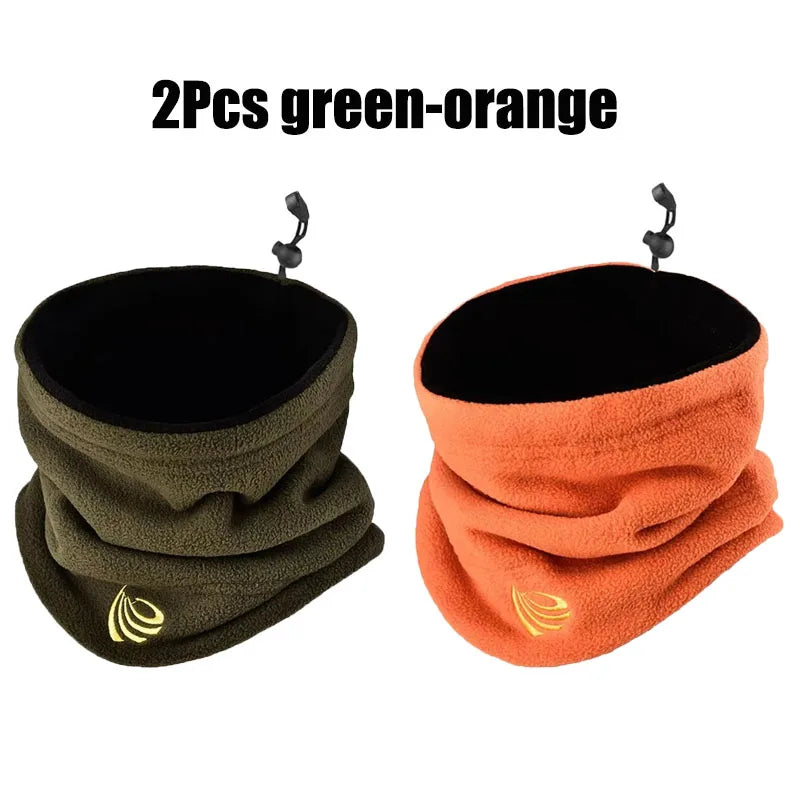2/6pcs Fashion Winter Camping Warm Fleece Neck Gaiter Ski Tube Scarf Snowboard Face For Men & Women Outdoor Cycling Cold-proof