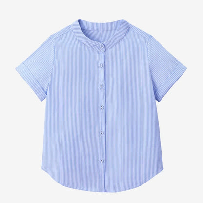 Clearance sale AS SS26 pinstripe blue & pink smocking collection shabbos brother sister family matching 100% cotton clothing