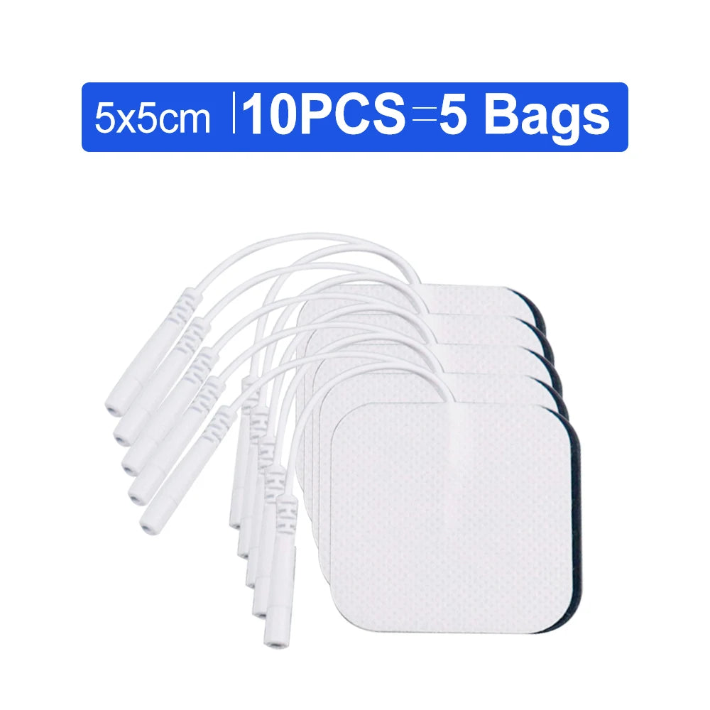 Electrodes Pads 5x9cm 5x5cm Non-woven Fabric Self Adhesive Replacement Massage Patch for Muscle Electrostimulator Massager
