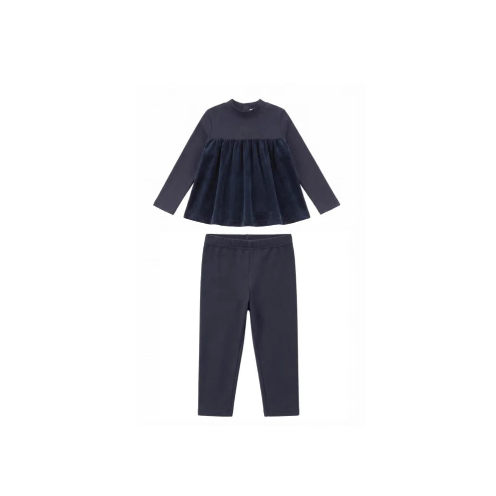 AP AW26 Friday Night Collection Boy Girl Velour With Jersey Fabric Family Matching Clothing Maxi Dress Set Clothes