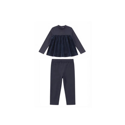 AP AW26 Friday Night Collection Boy Girl Velour With Jersey Fabric Family Matching Clothing Maxi Dress Set Clothes