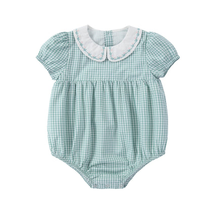 AS SS26 Sage Collection 100% Cotton Gingham Girls Embroidery Collar Dress Cable Sweater Top Brother Sister Family Matching
