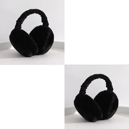 1/2/4pcs Solid Soft Plush Ear Keep Warmer Winter Earmuffs For Women Men Fashion Outdoor Earflap Protection Ear-Muffs Ear Cover