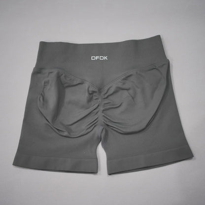 DFDK 2026 New Women Scrunch Butt Yoga Shorts High Waist Hip Lifting Push Up Squat Proof Sports Shorts Gym Workout Running Fitnes